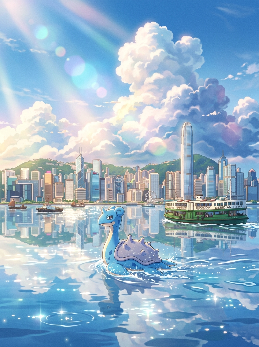 Lapras in Victoria Harbour at Sunny Noon