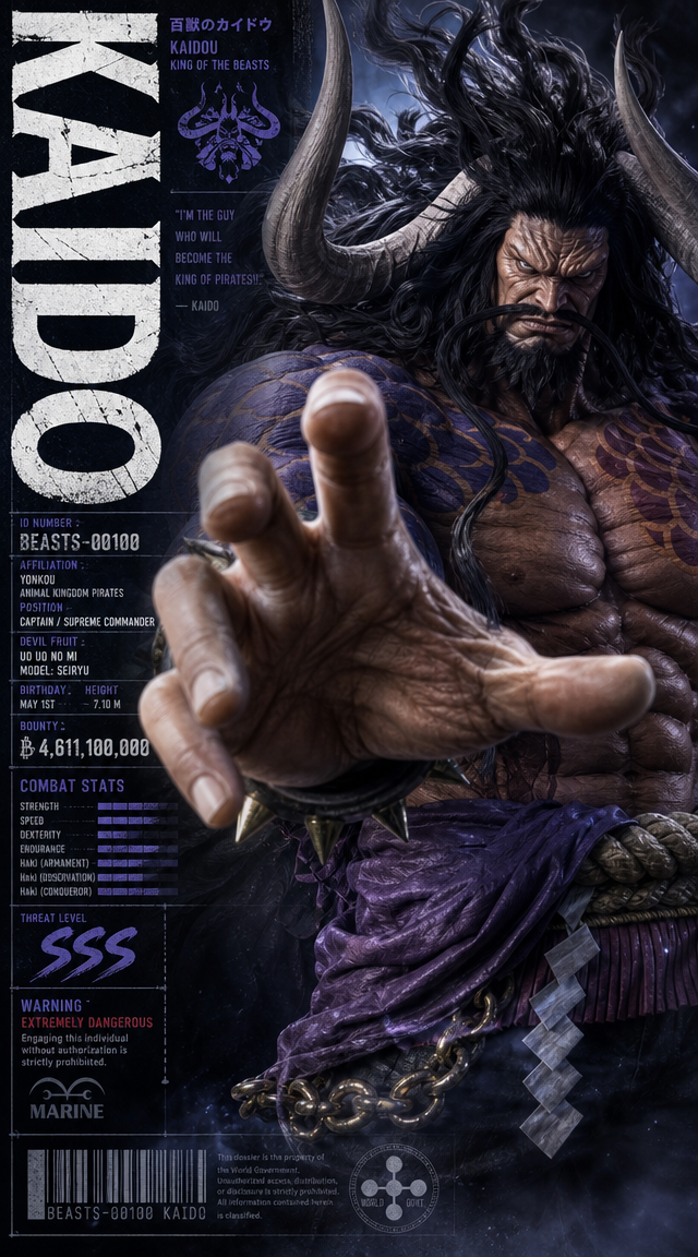 Kaido Combat Dossier Poster