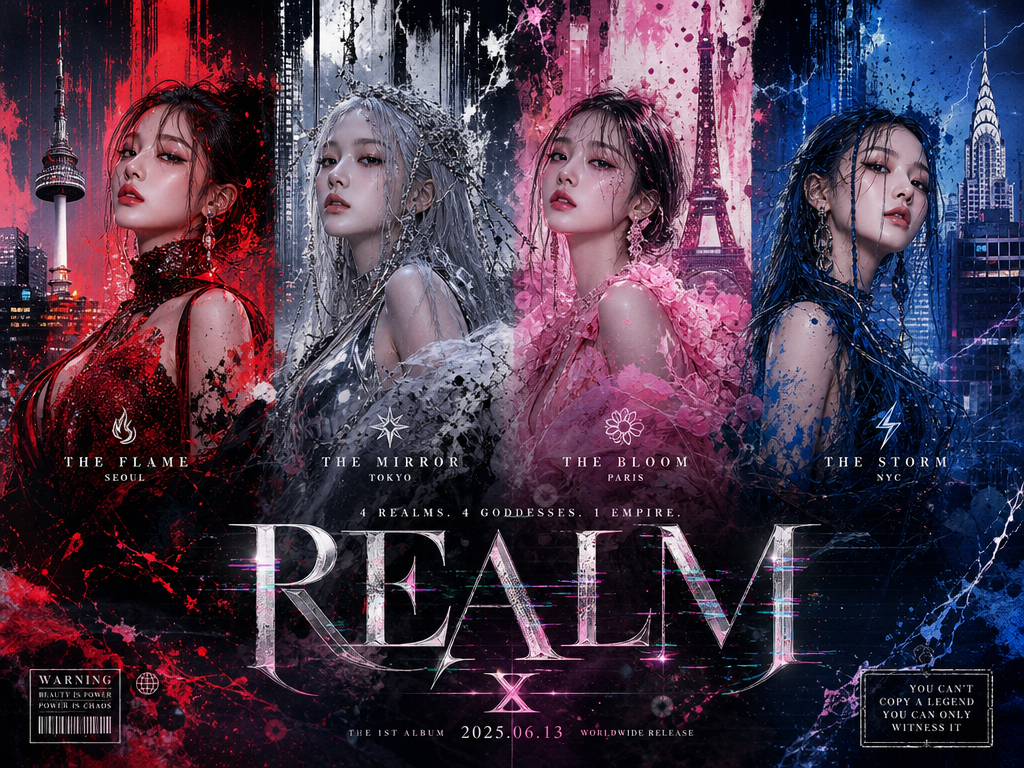 K-Pop-Comeback-Konzept der vier Reiche