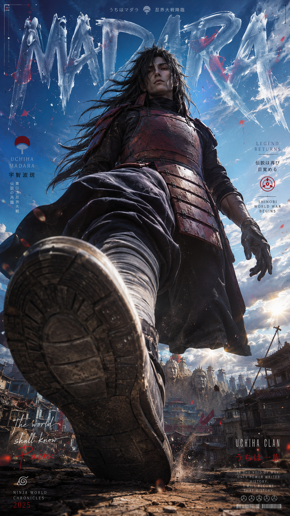 Madara’s Ninja War Giant-Perspective Poster