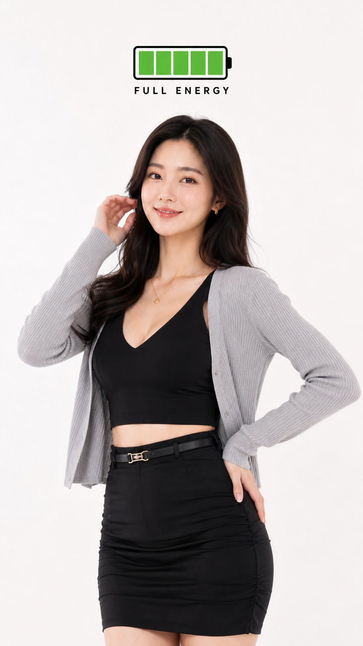 FULL ENERGY Fashion Blogger Pose