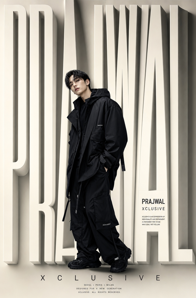 PRAJWAL Korean Luxury Streetwear Poster