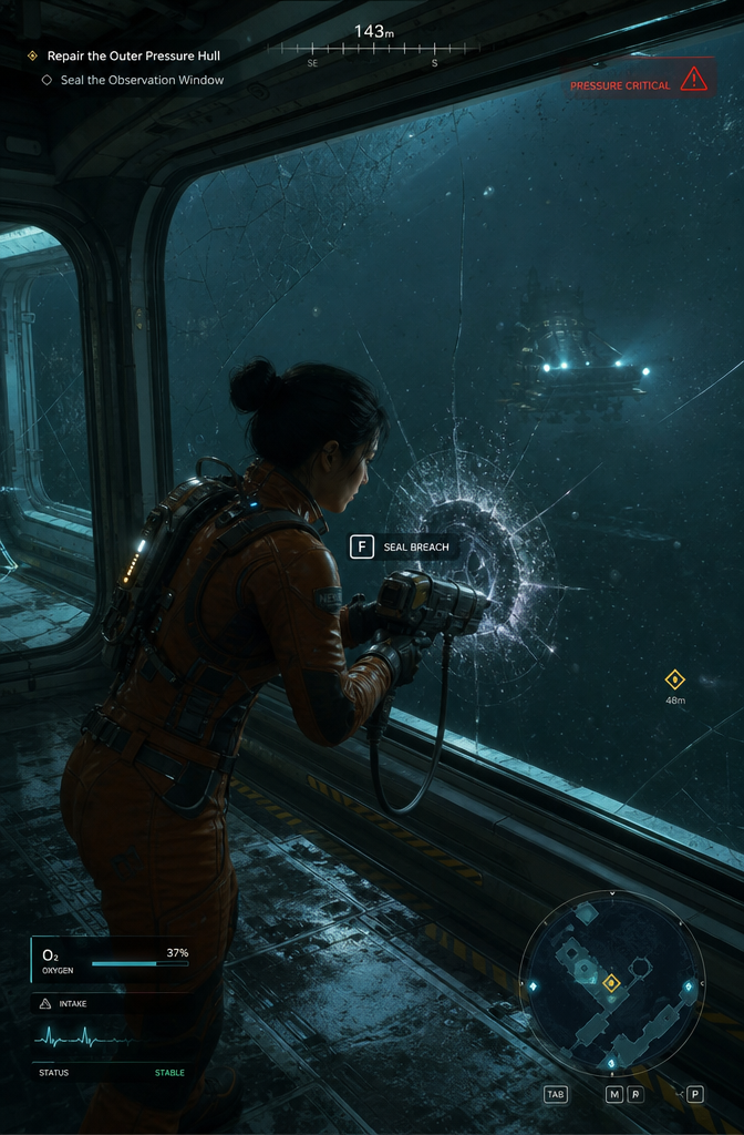 Sealing a Breach in a Deep-Sea Station