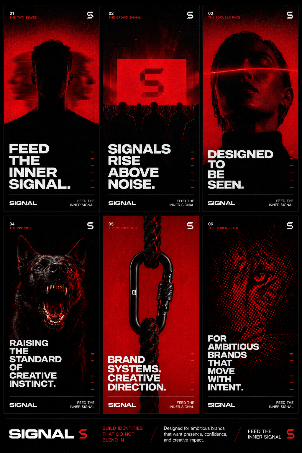 INNER SIGNAL Markenidentitäts-Posterserie