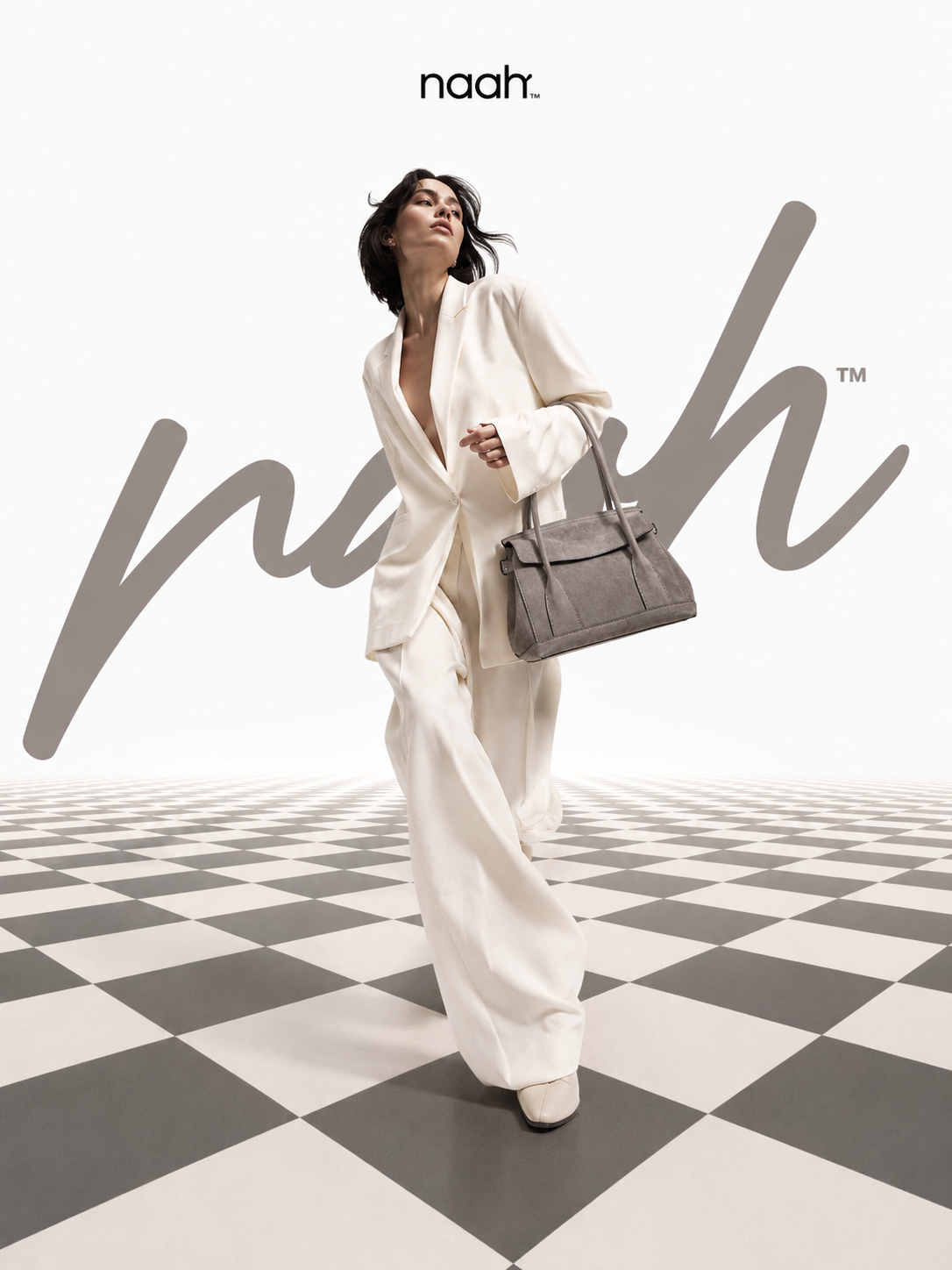 naah Luxury Checkerboard Fashion Campaign