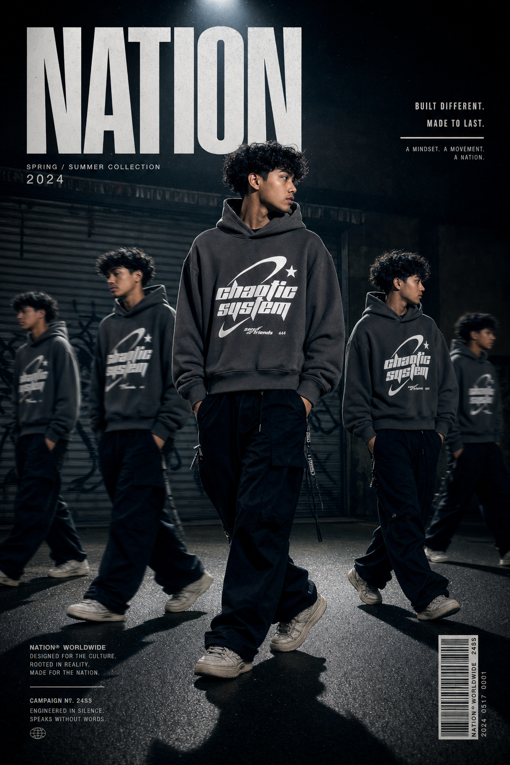 NATION Streetwear Motion-Clone Poster