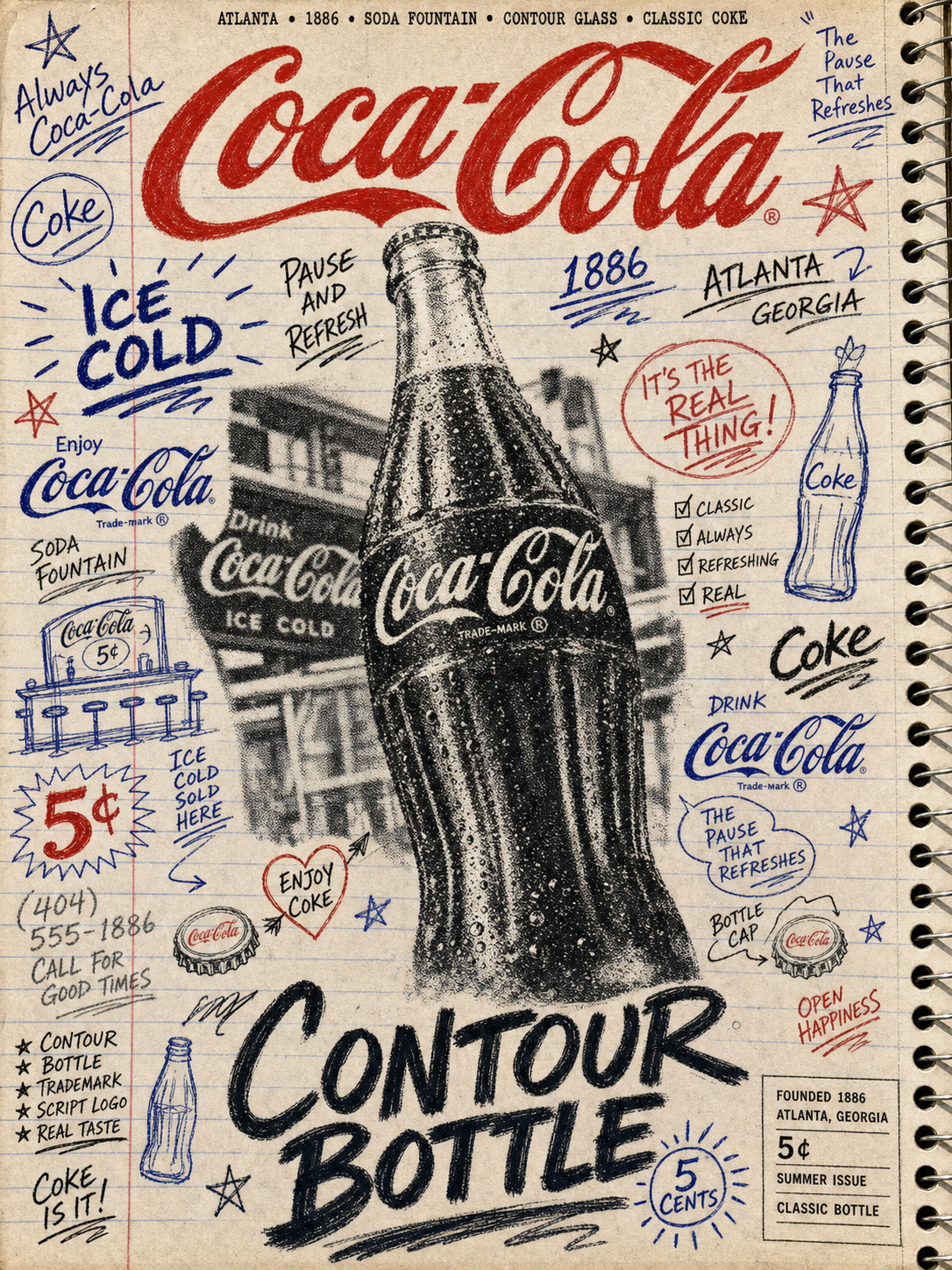 Modèle de couverture de zine de marque des années 1990
