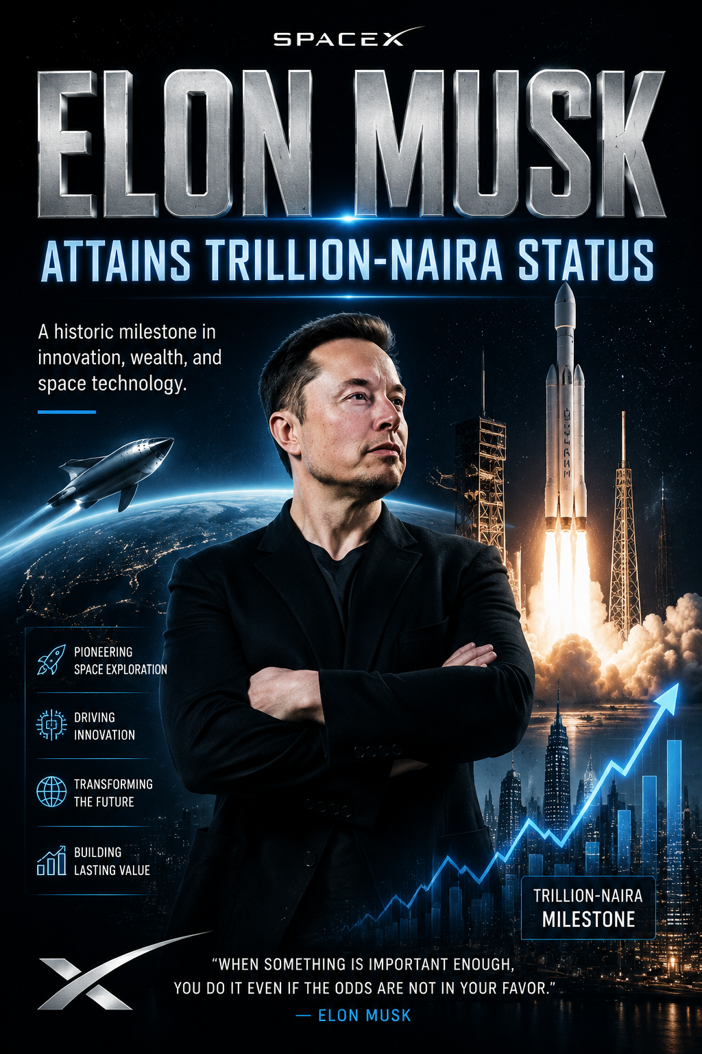 SpaceX Rocket Achievement Poster