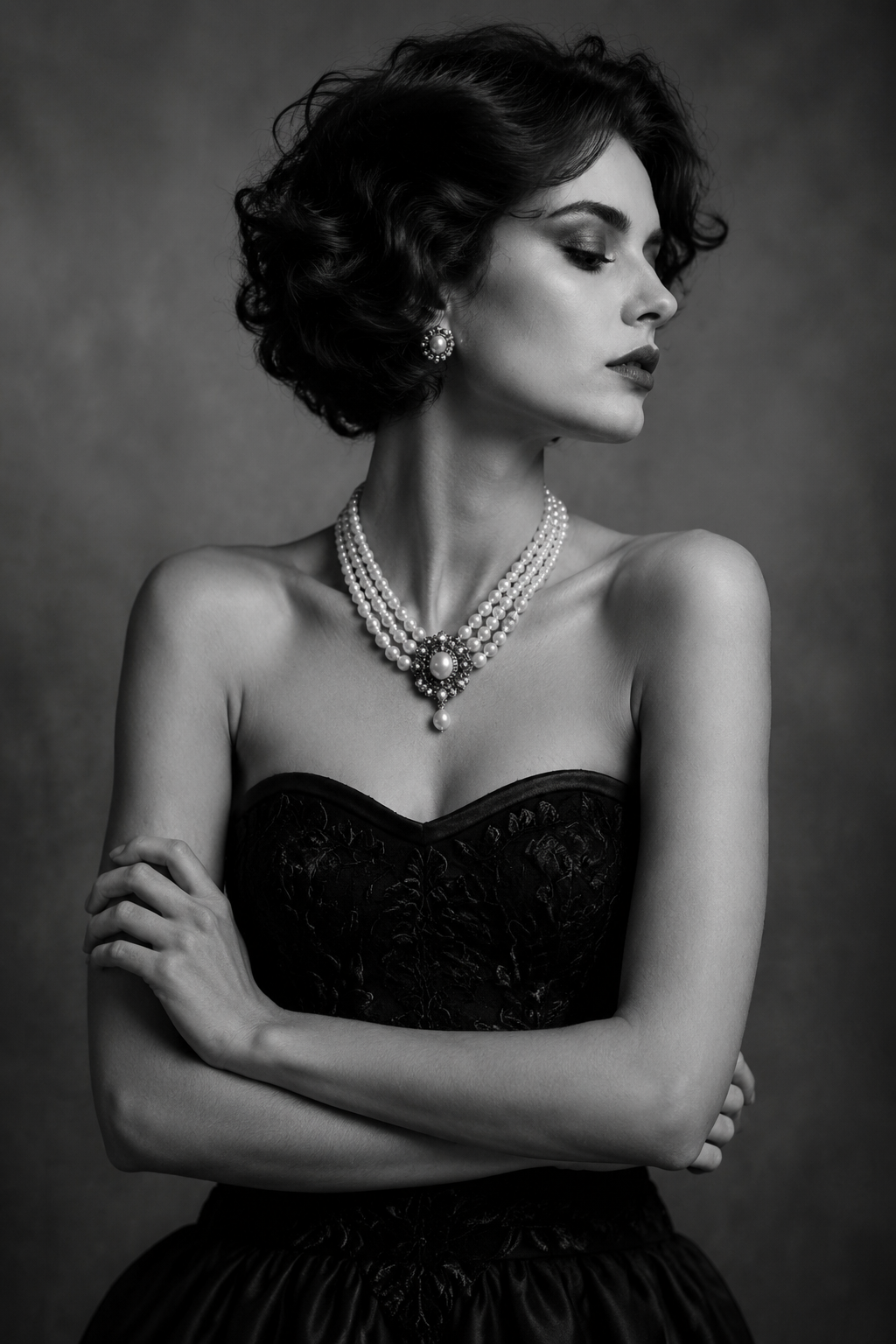 Pearls and Black Couture