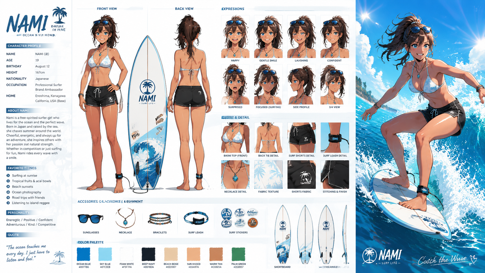 Planche de mascotte sportive de plage Renoise