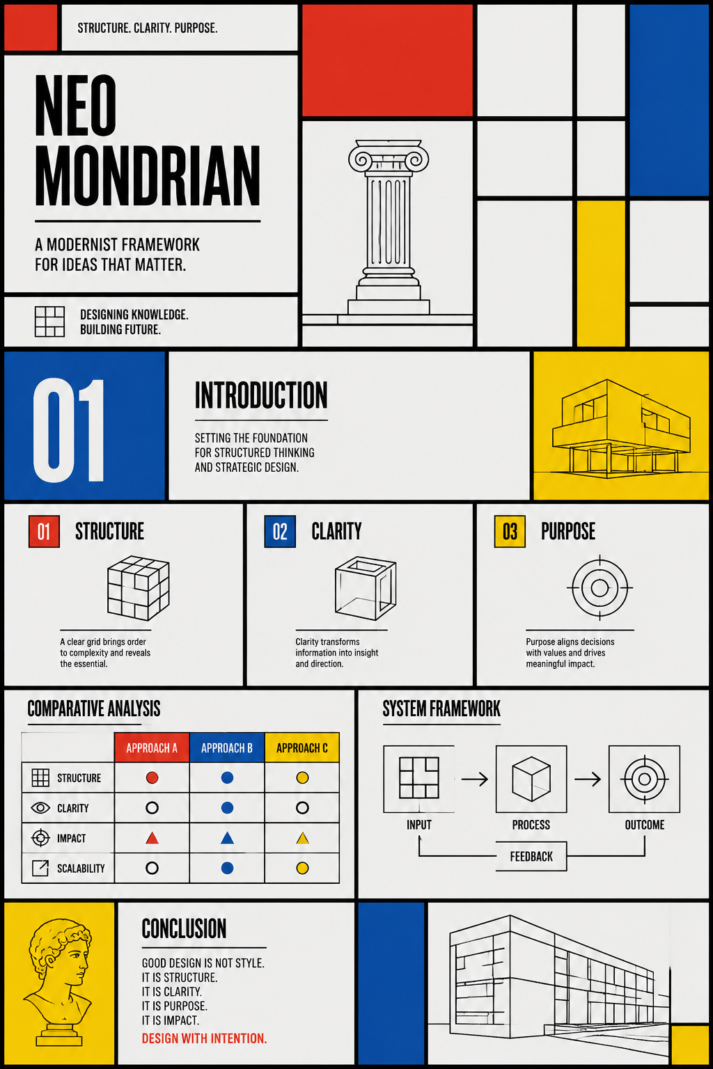 Système de présentation Neo Mondrian