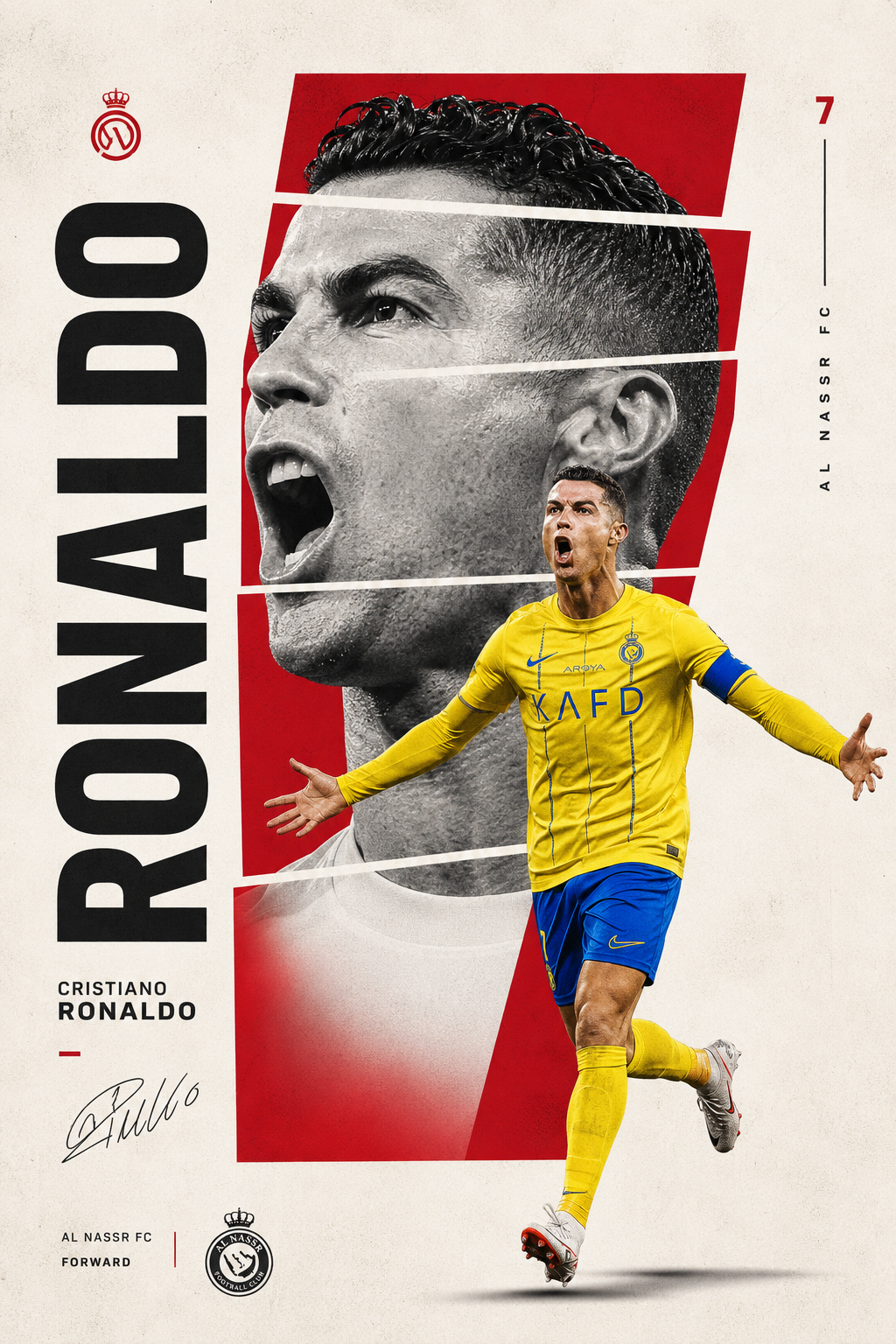 Minimalist Sports Hero Poster Template