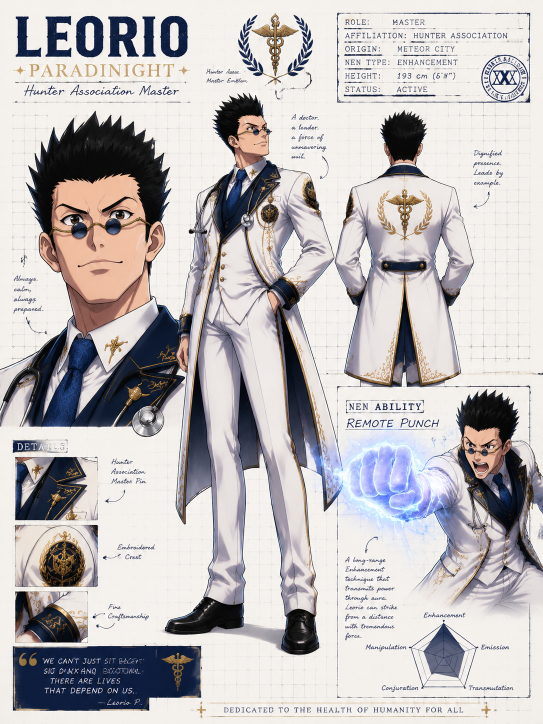 Leorio Nen Master Character Sheet