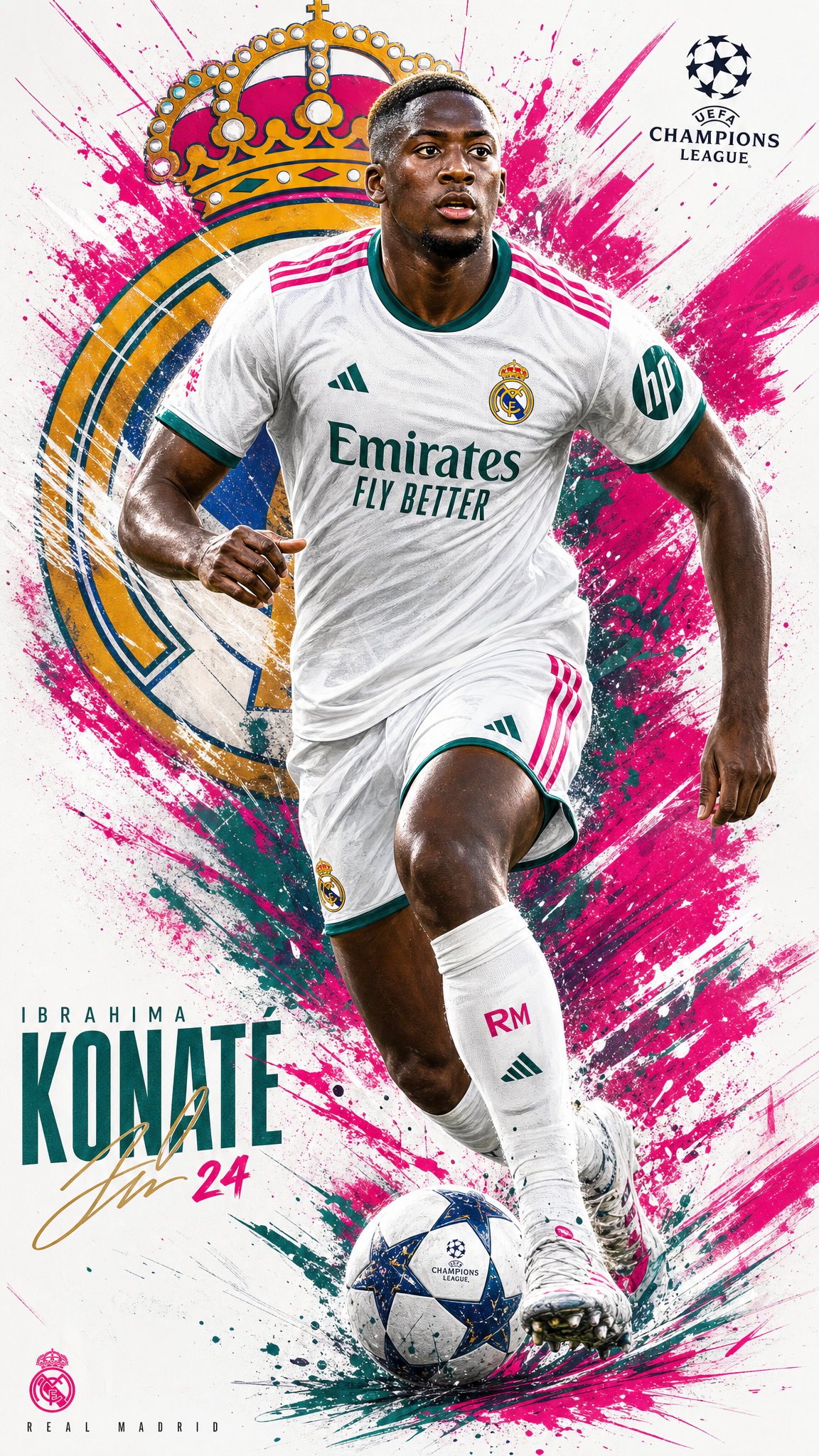 Póster cómic de Champions League de Ibrahima Konaté