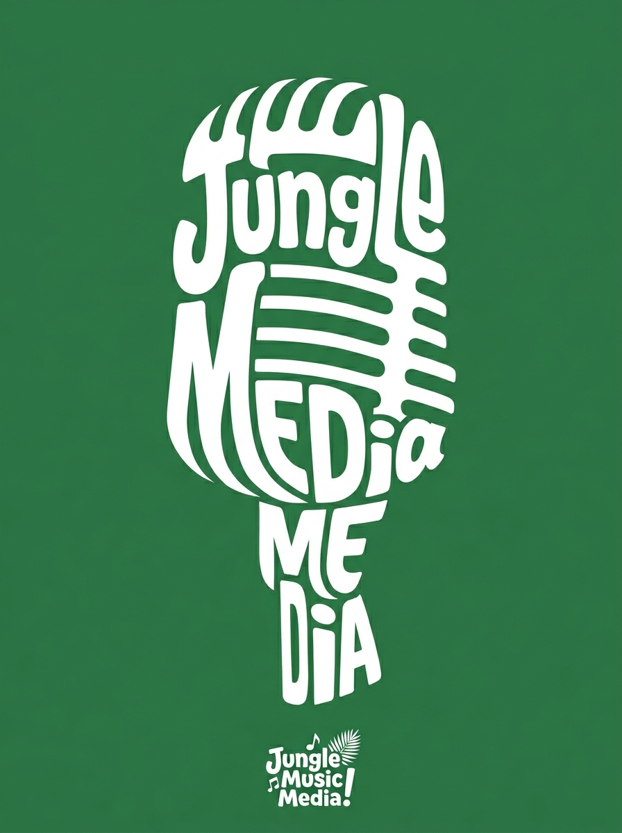 Jungle Media Microphone Typography