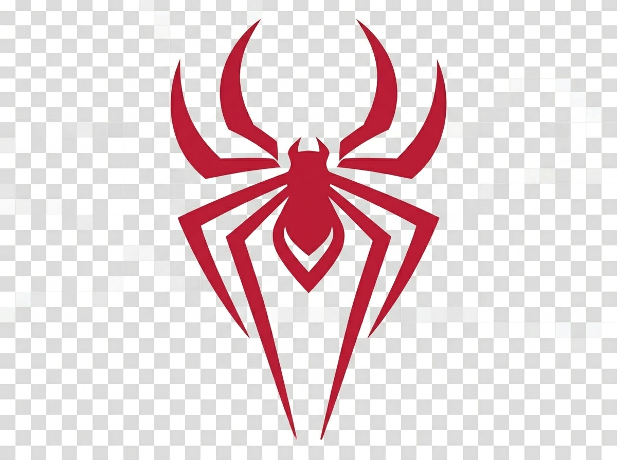 Futuristic Red Spider Emblem