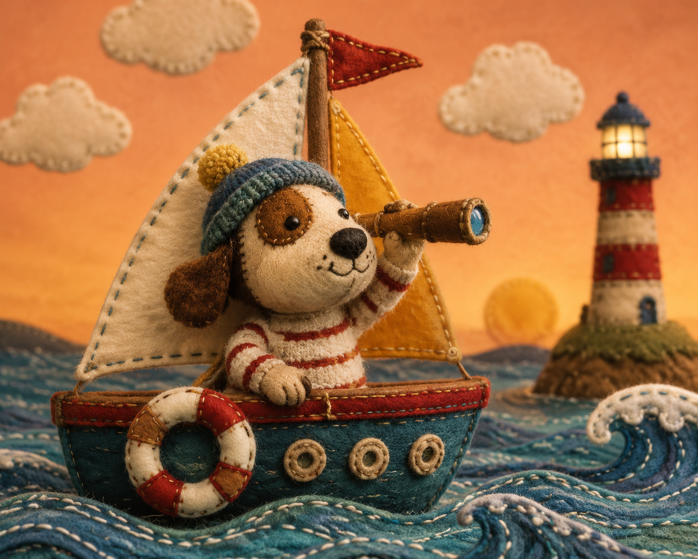 Handcrafted Textile Stop-Motion Template