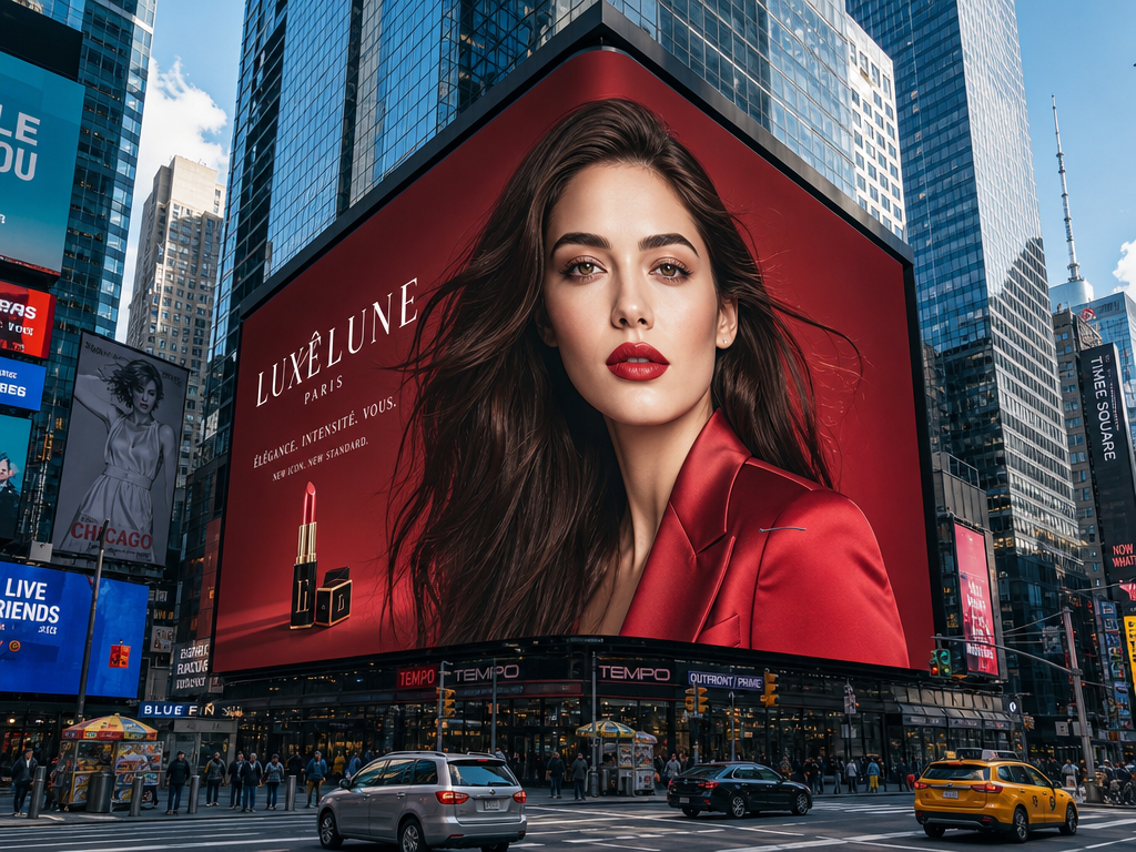 Times Square Mega Beauty Billboard