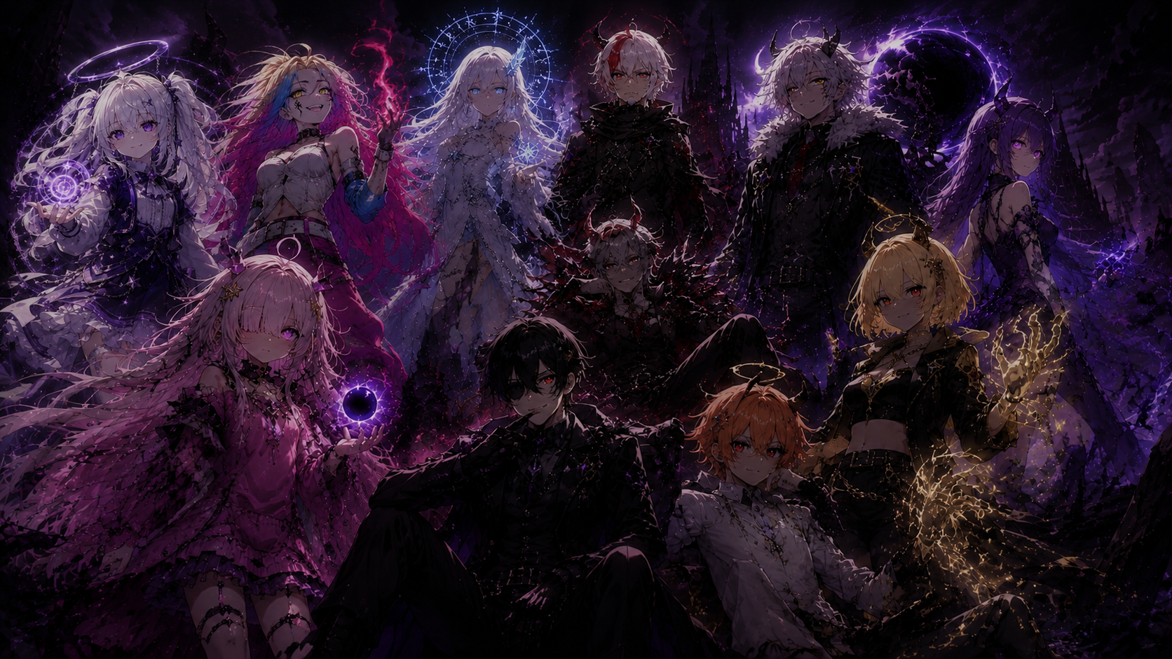Two Characters Added to a Group Scene