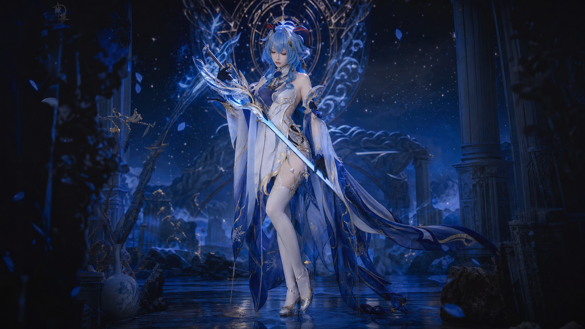 Divine Ganyu in a Mythic Realm