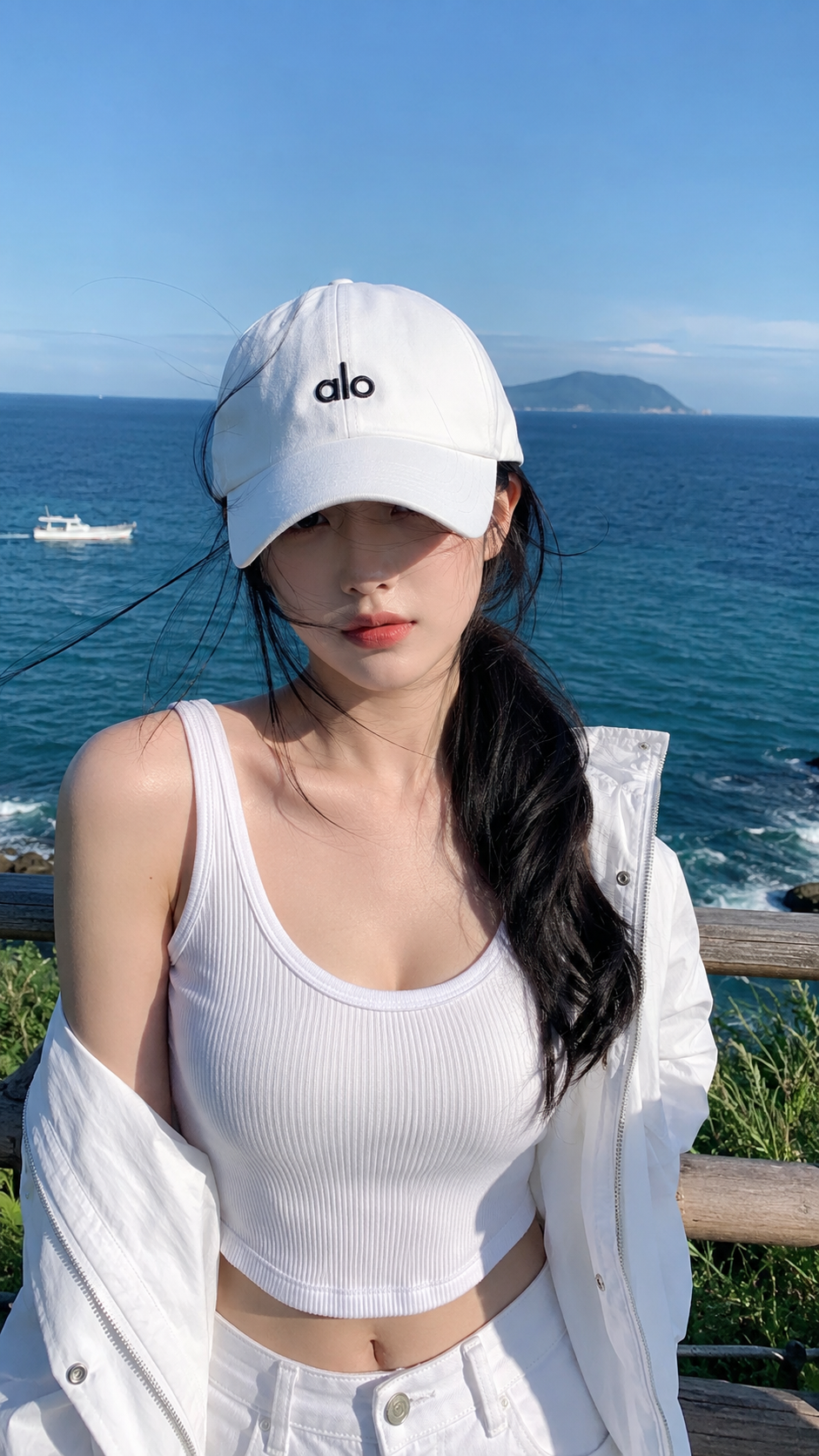 Quiet Seaside Summer Portrait