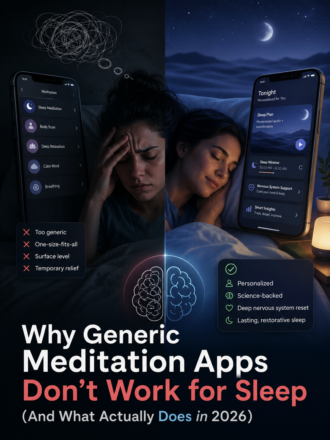 Why Generic Meditation Apps Fail Sleep