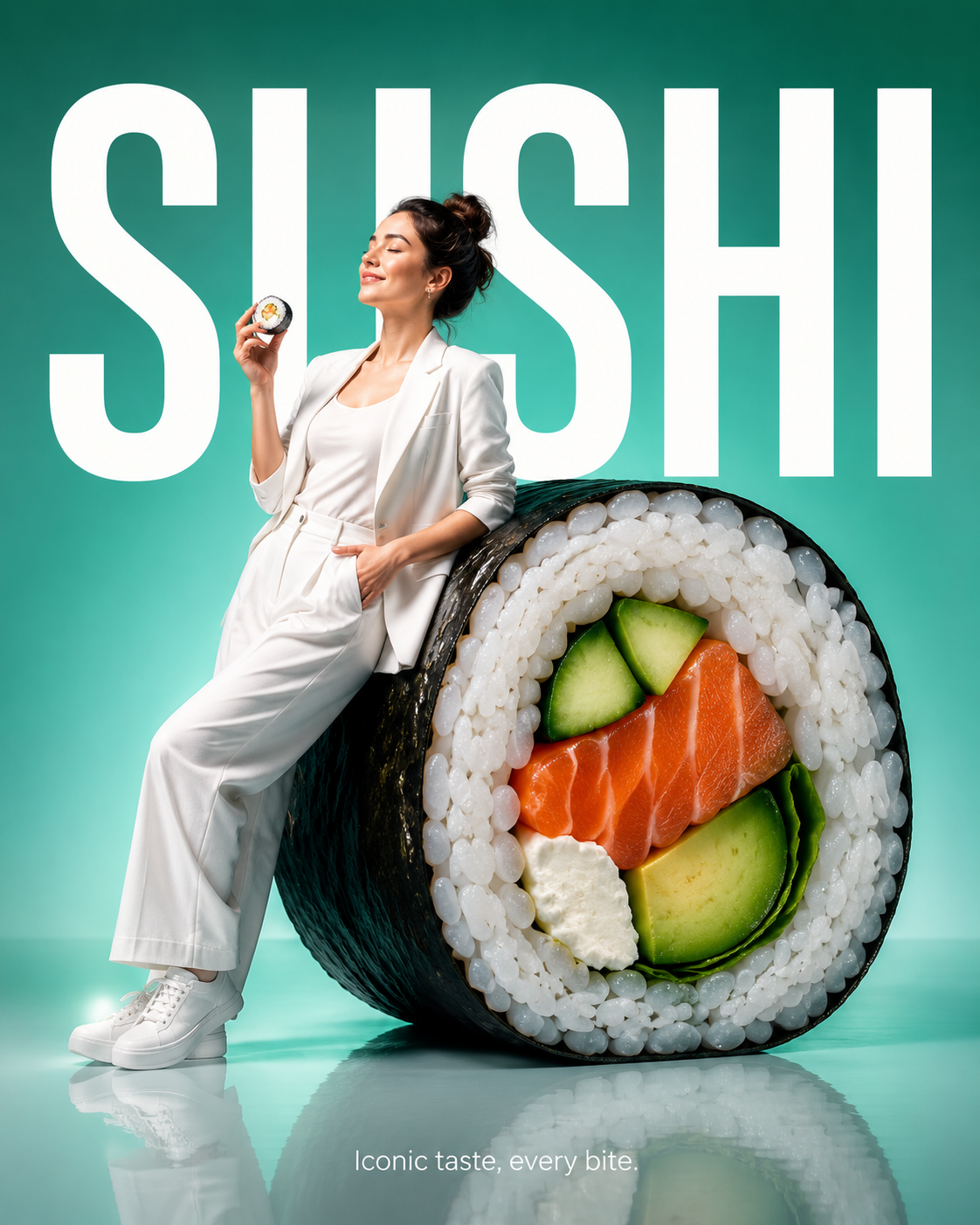 Giant Sushi Roll Luxury Ad