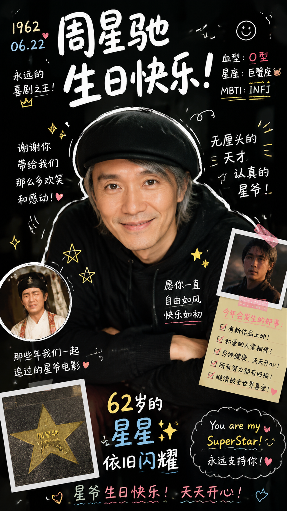 フラッシュ写真と落書きのスクラップブックテンプレート