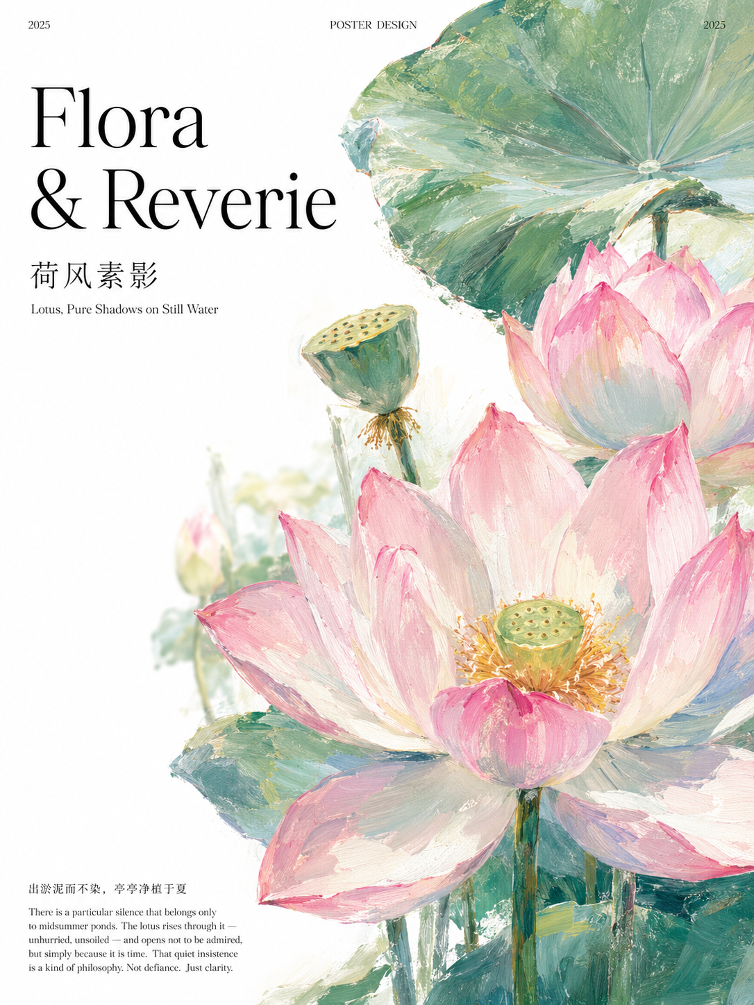 Flora & Reverie Post-Impressionist Poster