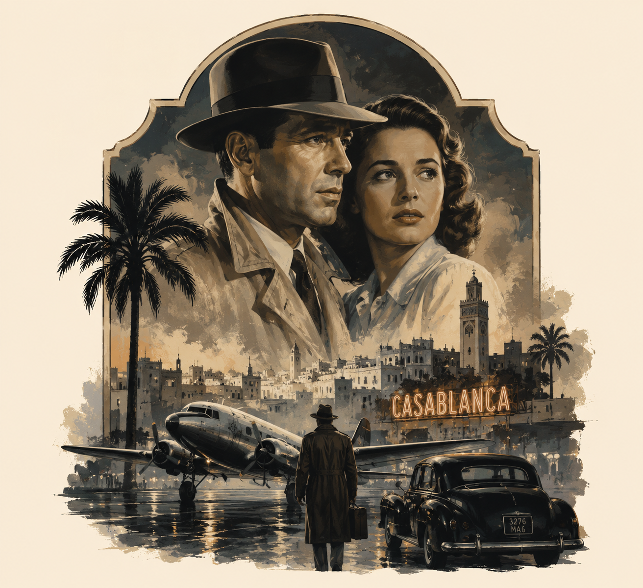 Casablanca-Style Back Artwork