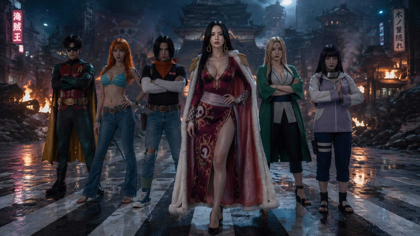 Live-Action Crossover Cosplay Game Still