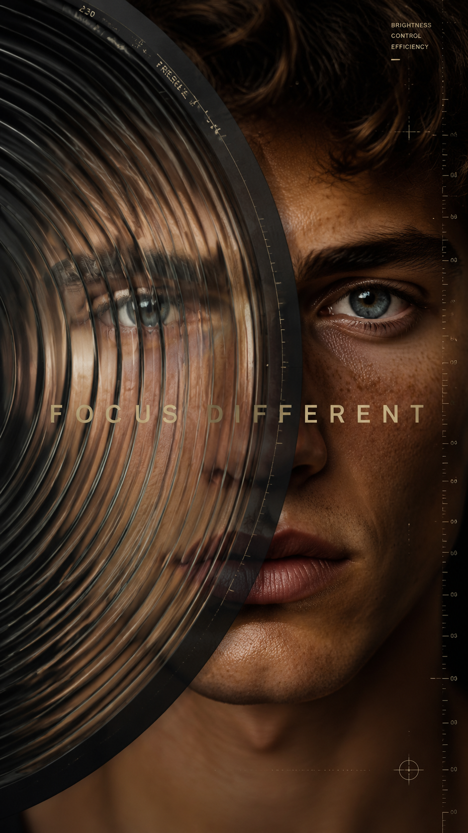 FOCUS DIFFERENT Fresnel Lens Portrait