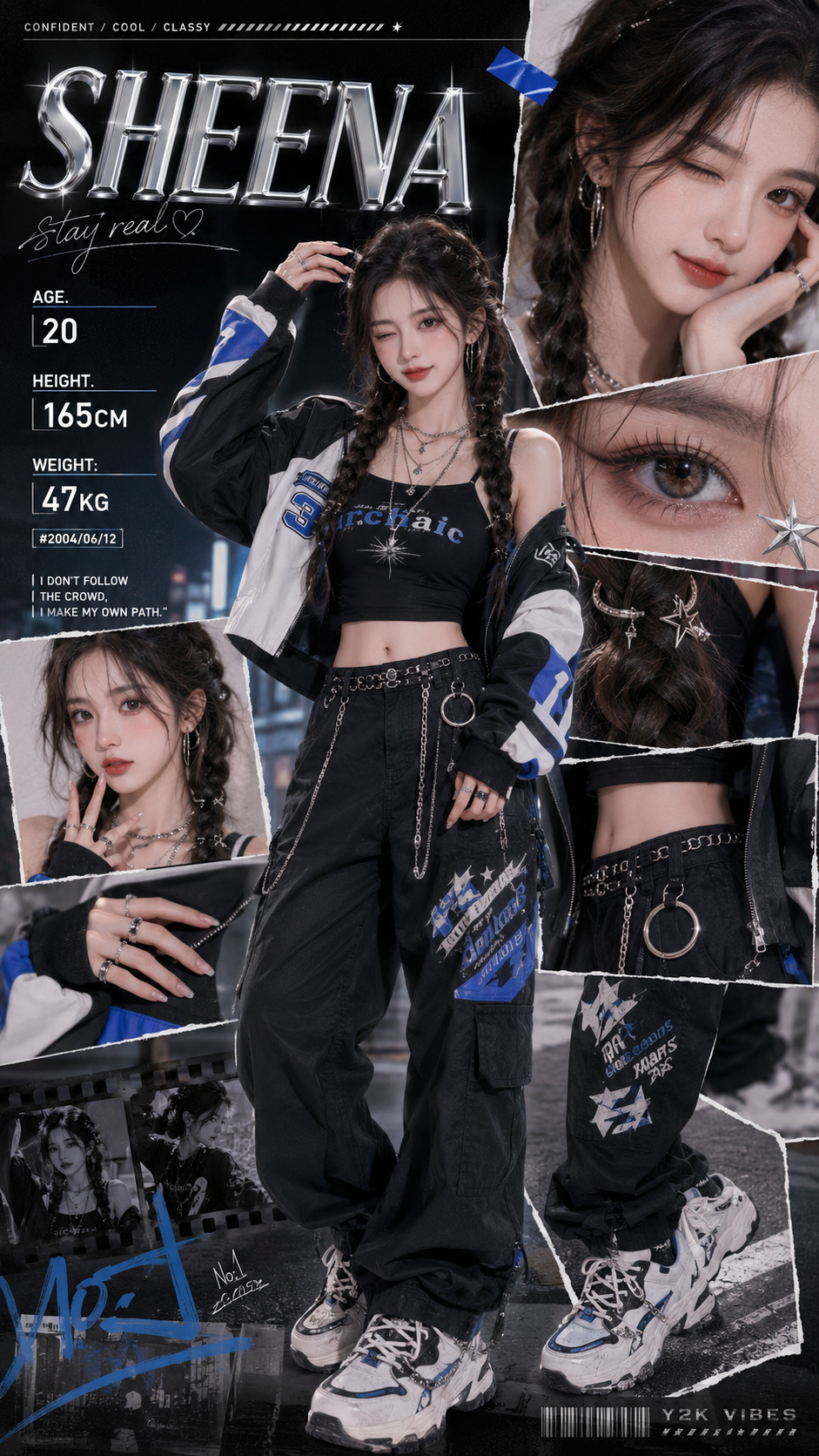 Sheena Y2K Streetwear Profile Poster