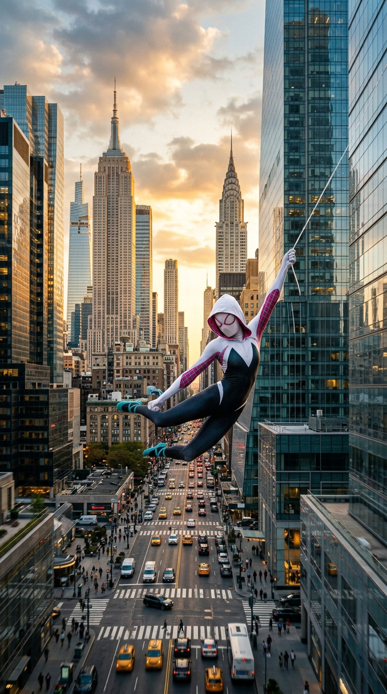 Spider-Gwen in the City