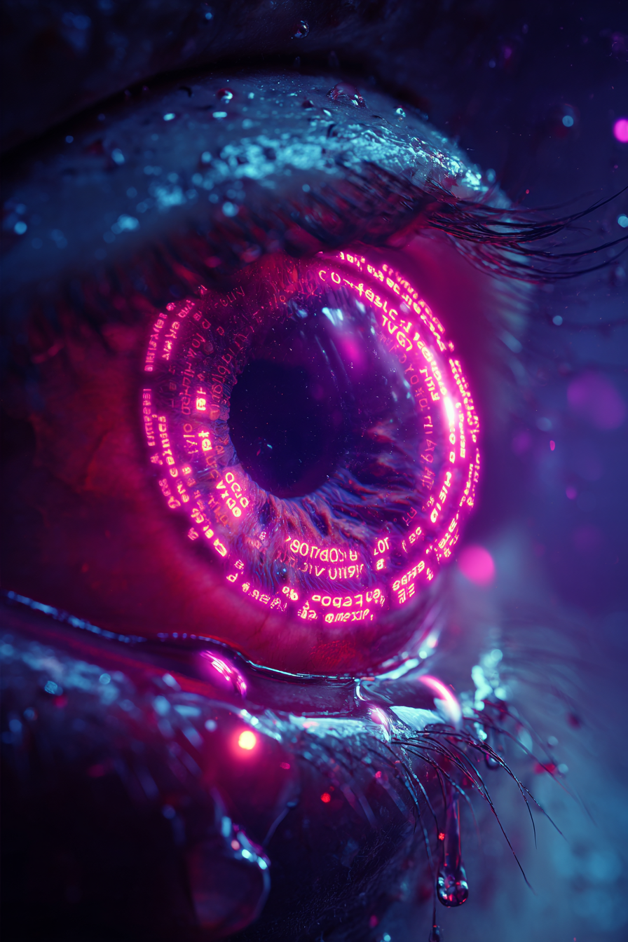 Programming Code Reflected in an Eye