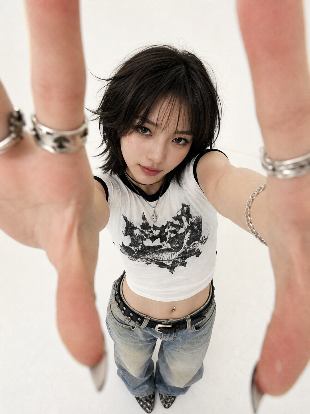 Y2Kインディーロック広角ポートレート