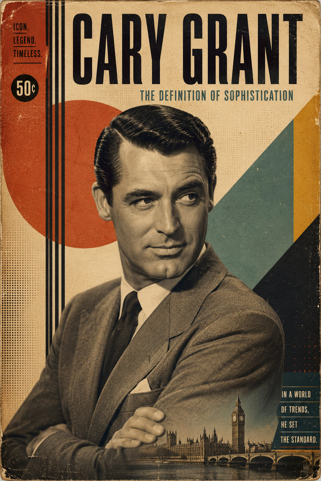 Mid-Century Vintage Editorial Poster Template