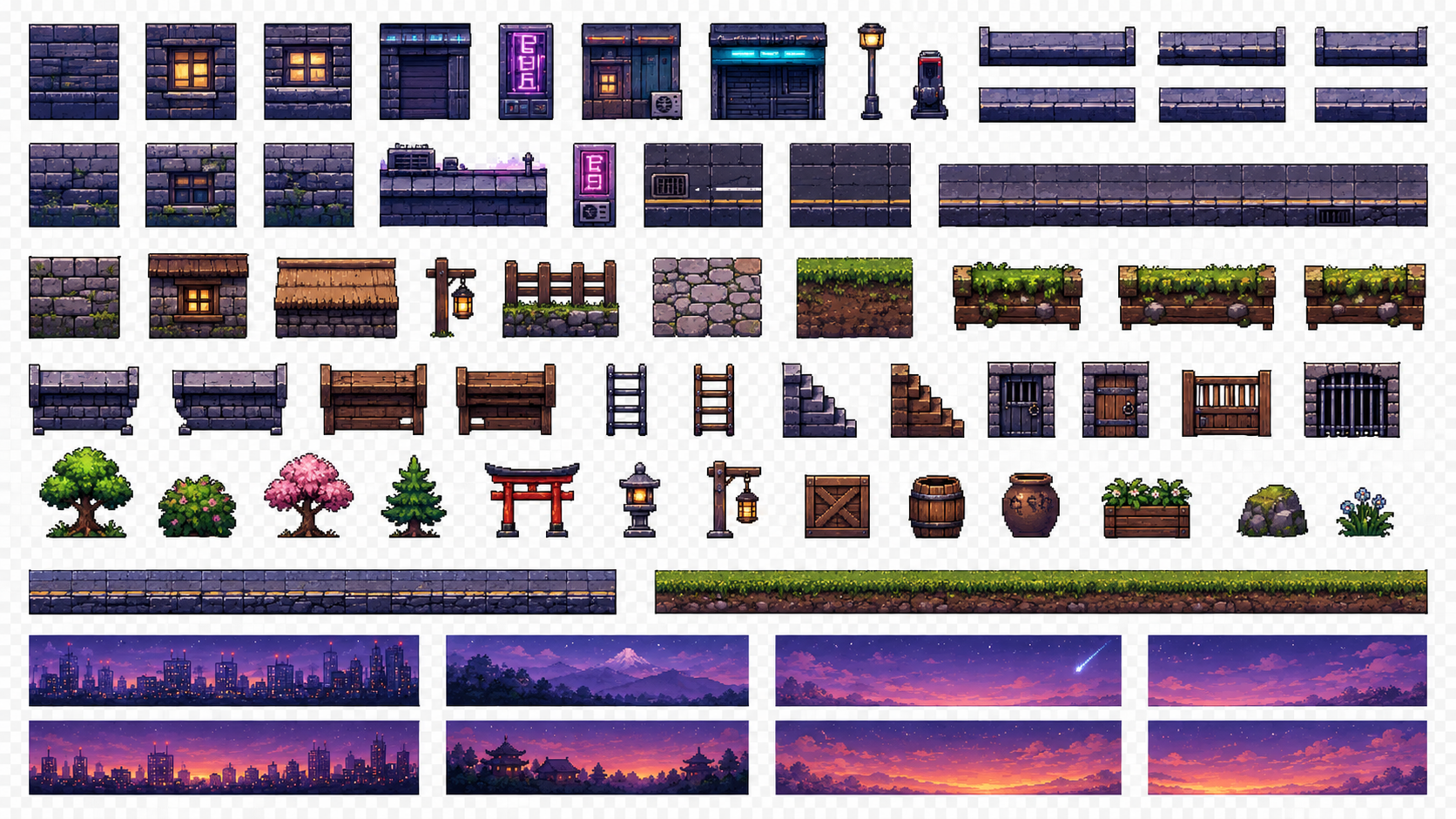 Pixel Blocks Modular Game UI Kit