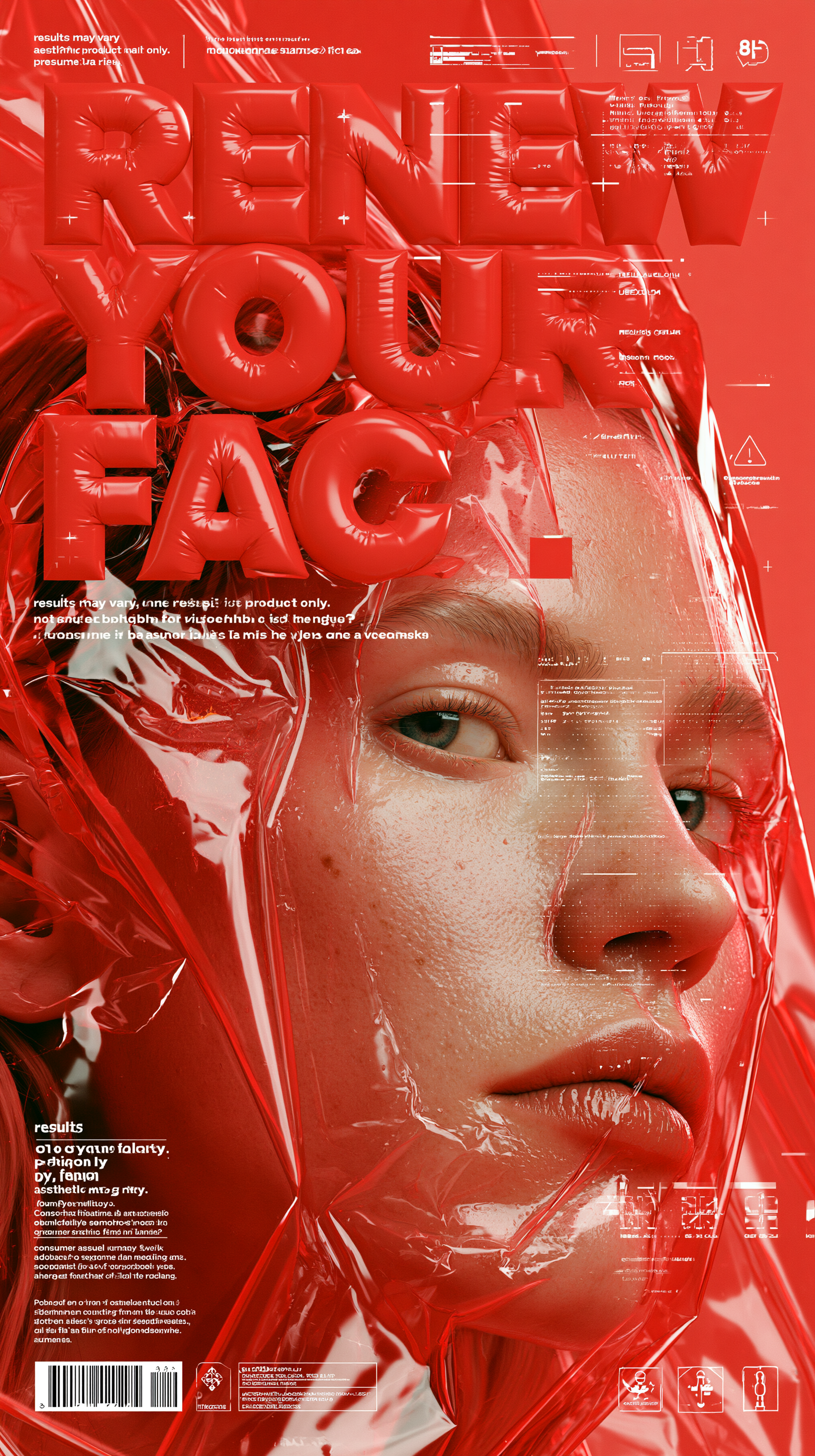 Vacuum-Packed Face Renewal Ad