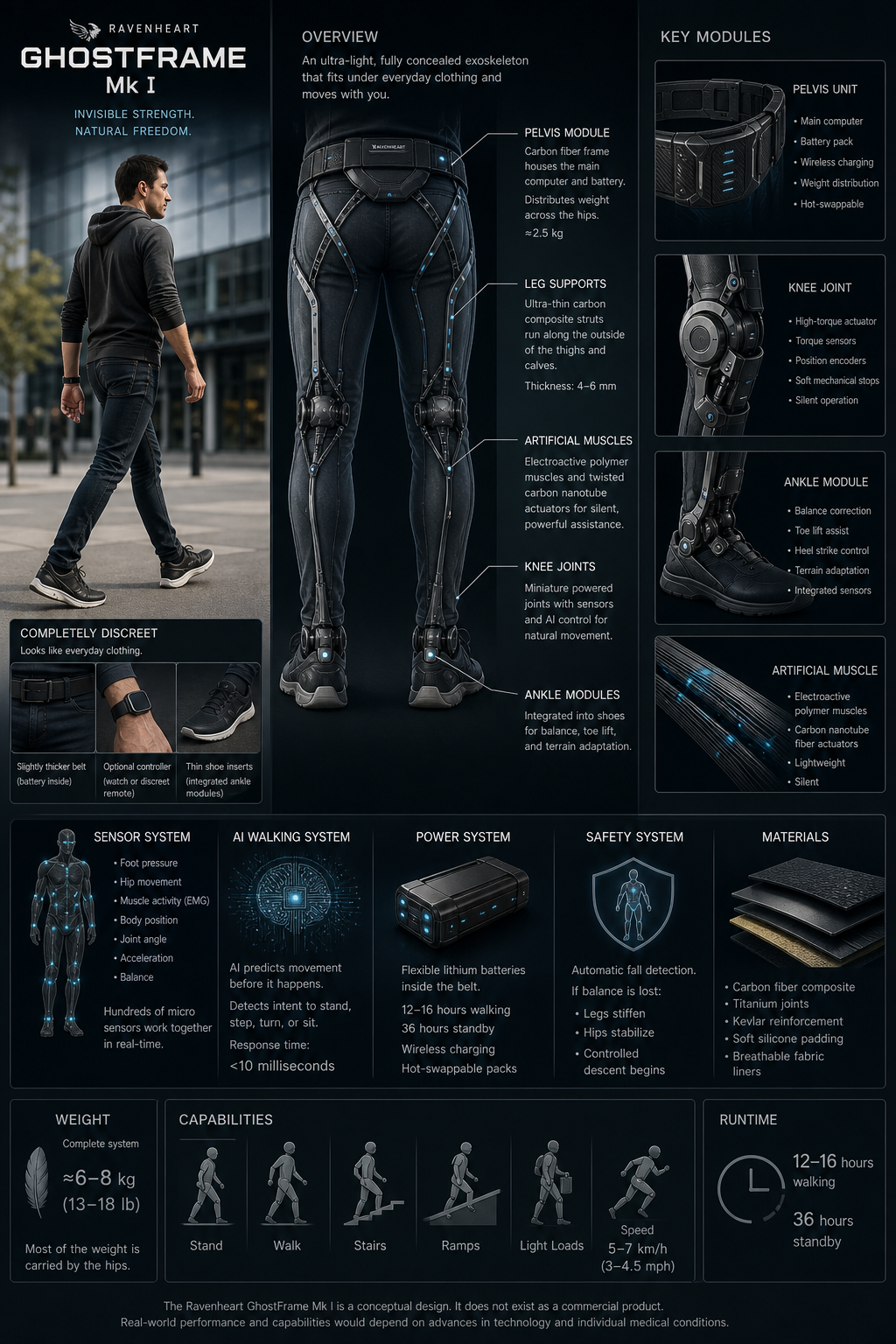 Ravenheart GhostFrame Mobility Exoskeleton