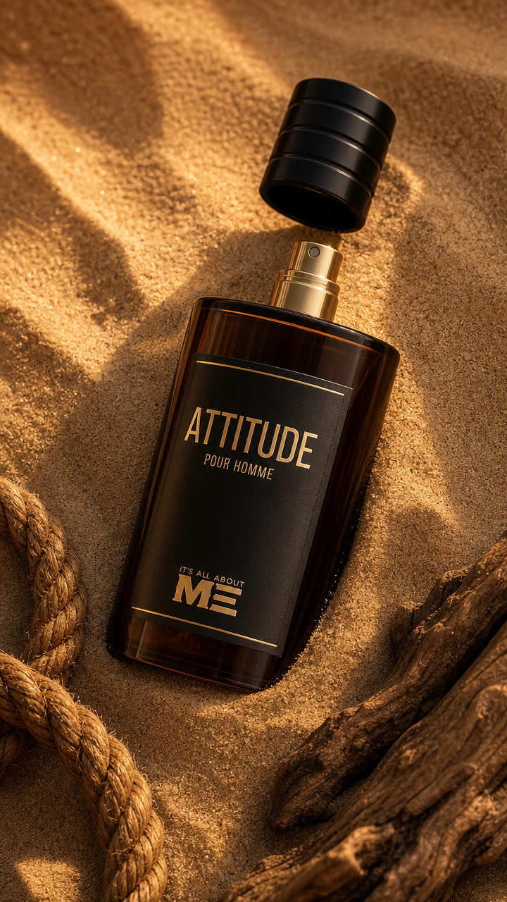 Men’s Perfume on Golden Desert Sand