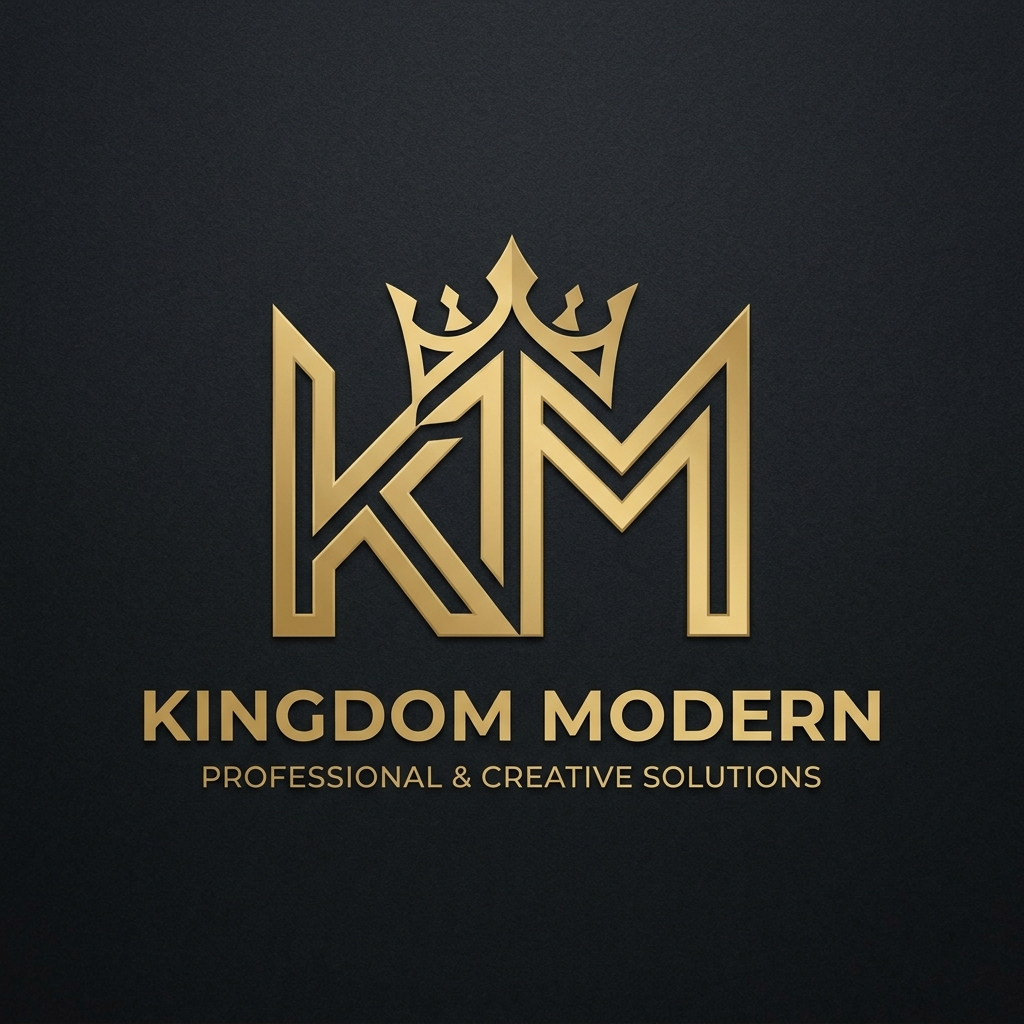 Modern KM Crown Logo