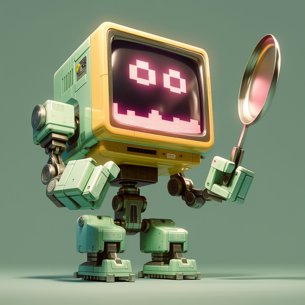 레트로 퓨처리즘 CRT 로봇