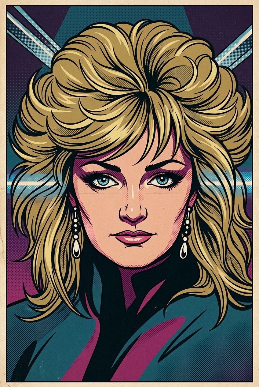 1960s Pop-Art Comic Portrait