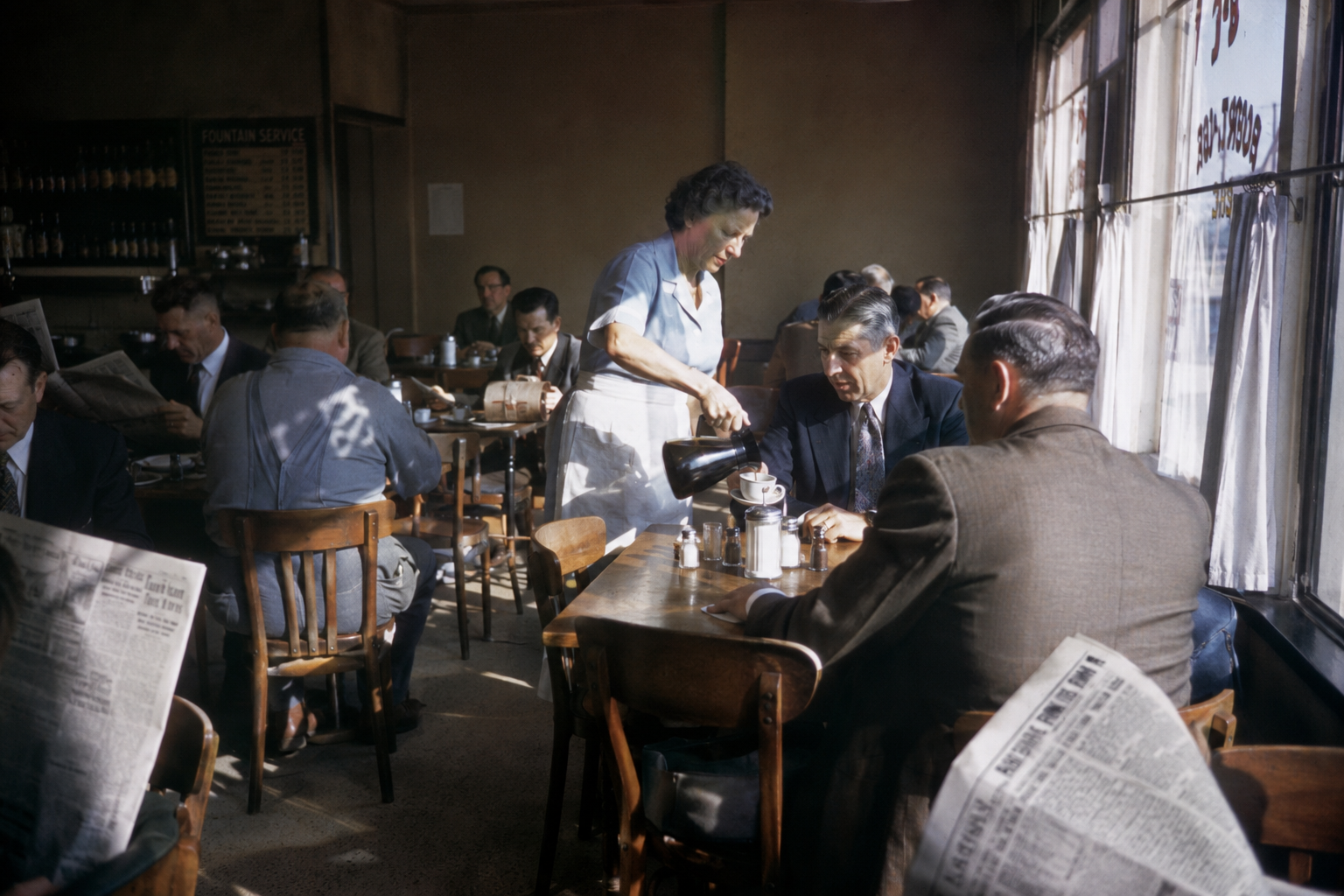 1954 Neighborhood Coffee Shop Documentary