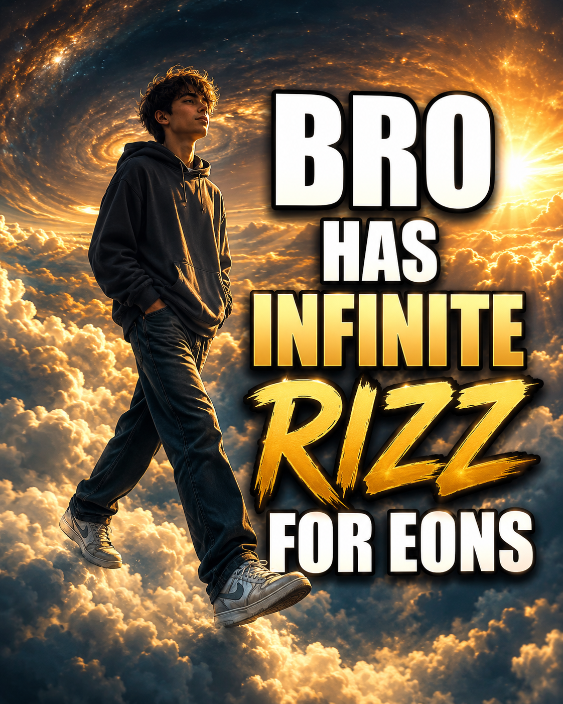 Teen Walking on Air Meme Poster