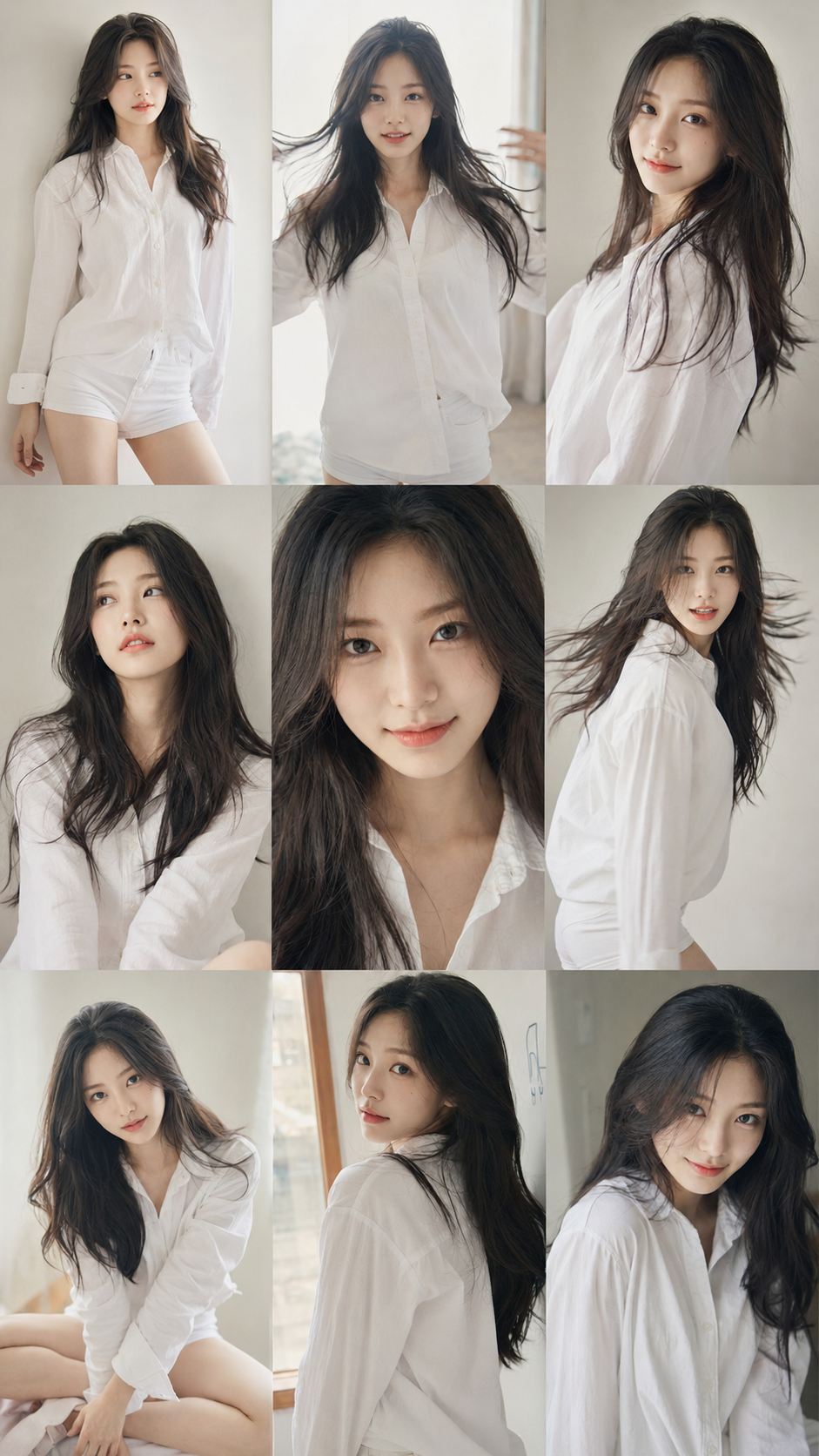 Korean Idol Nine-Grid Portrait Series