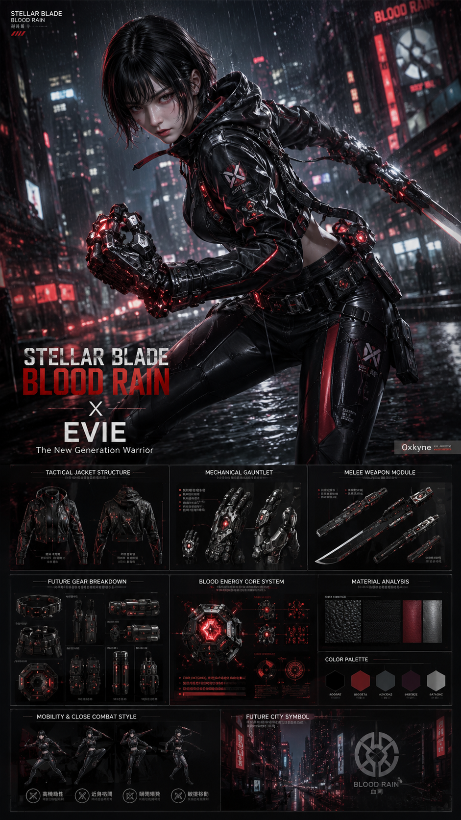 Evie, Blood Rain Future Fighter