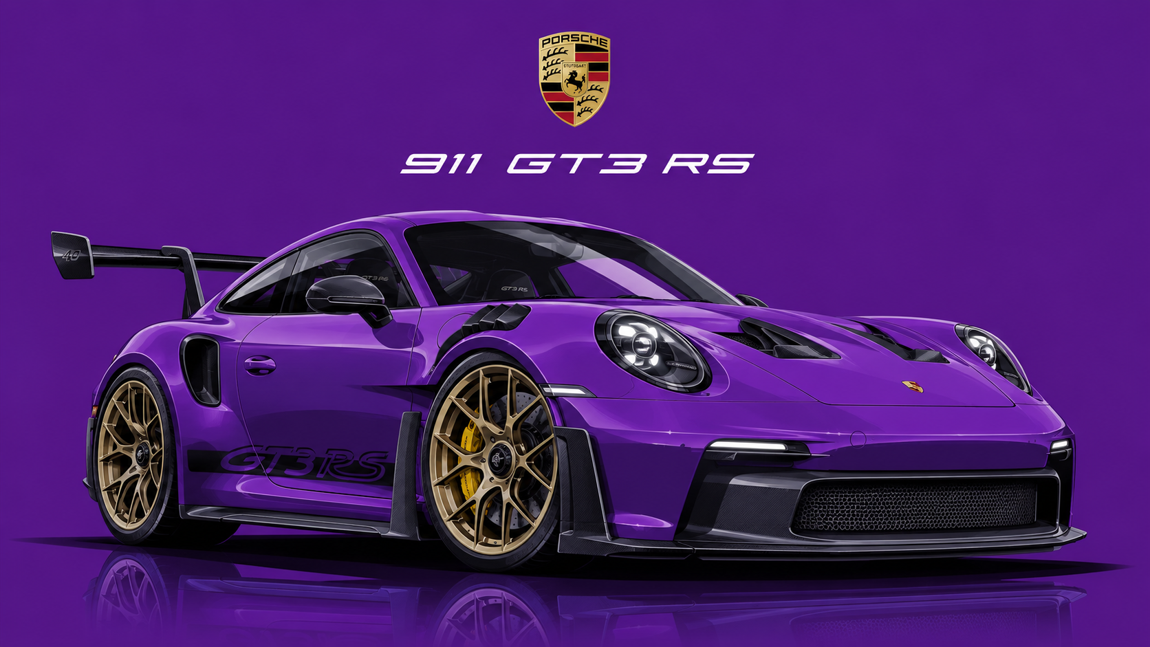 Movie Car Vector Poster Template