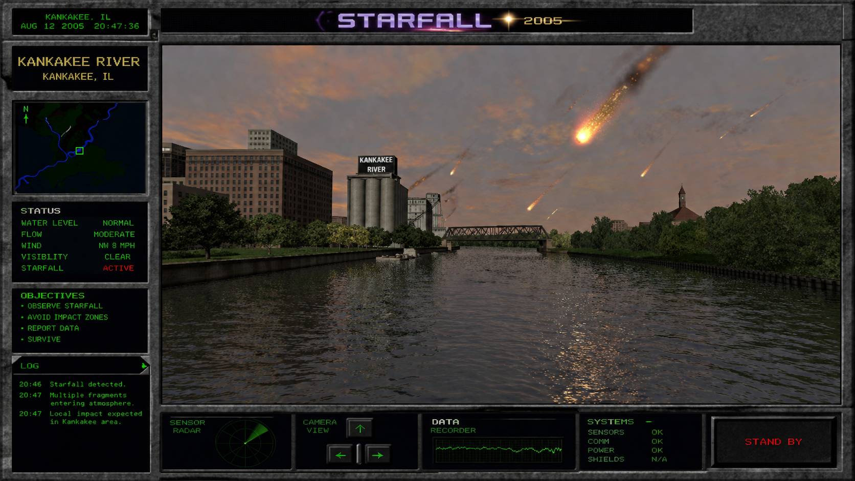 Kankakee River Starfall 2005 Game Scene